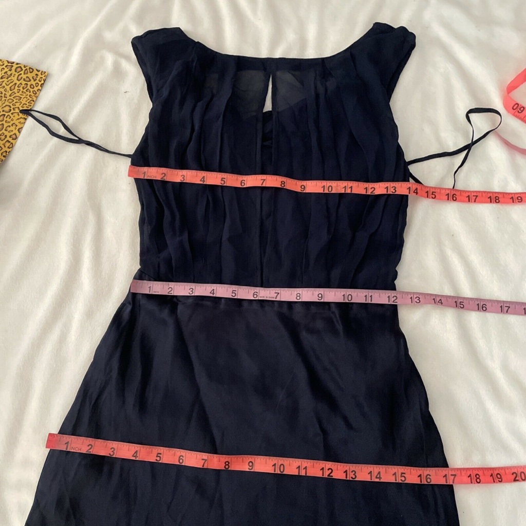 New Ghost London [ Xs ] Hollywood Claudia Cowl Back Gown In Navy Blue — image 7 of 8